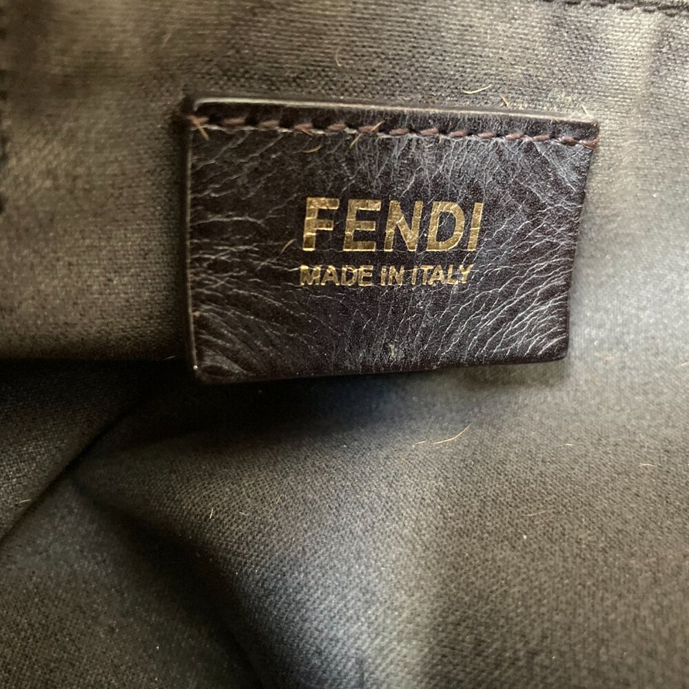 CLASSIC Fendi Pequin Borsa Hobo Shoulder Bag Pequin Stripes w/Authenticity Card - Picture 6 of 16